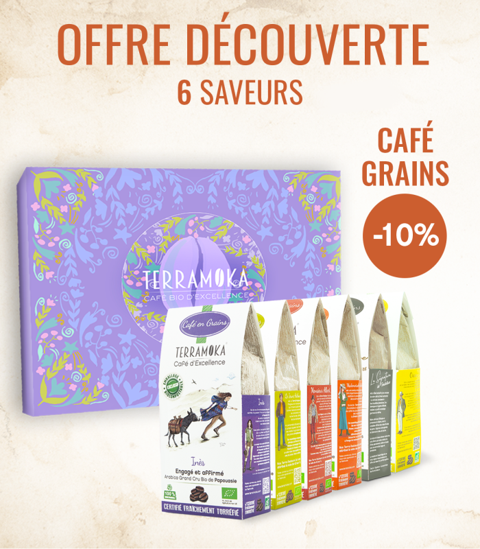 COFFRET 6 SAVEURS CAFES GRAIN