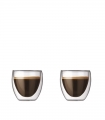 Set de 2 tasses à café double paroi 0,08L