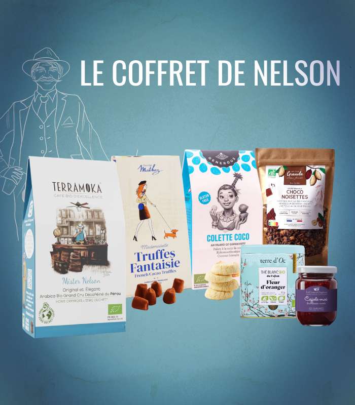 COFFRET nELSON,capsule cafe, cafe capsule bio, café capsule nespresso, cafe capsule compatible