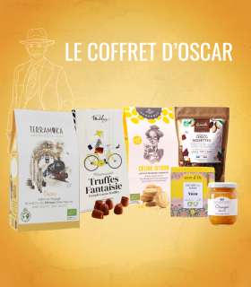 COFFRET GOURMAND OSCAR, capsule cafe, cafe capsule bio, café capsule nespresso, cafe capsule compatible