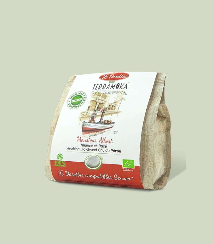 100 % arabica Perou Bio en dosette Senseo