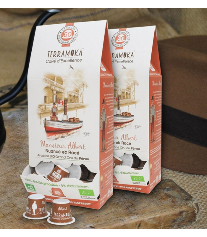 Découvrez notre café bio du Pérou, capsule cafe, cafe capsule bio, café capsule nespresso, cafe capsule compatible