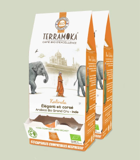 Découvrez notre café bio d'Inde,capsule cafe, cafe capsule bio, café capsule nespresso, cafe capsule compatible