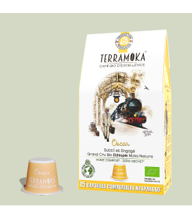 Découvrez notre café bio d'Ethiopie, capsule cafe, cafe capsule bio, café capsule nespresso, cafe capsule compatible