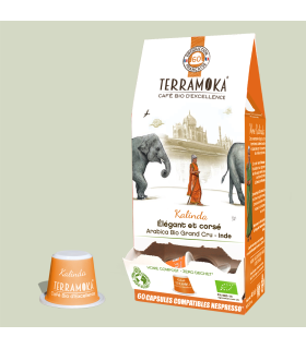 Découvrez notre café bio d'Inde, capsule cafe, cafe capsule bio, café capsule nespresso, cafe capsule compatible