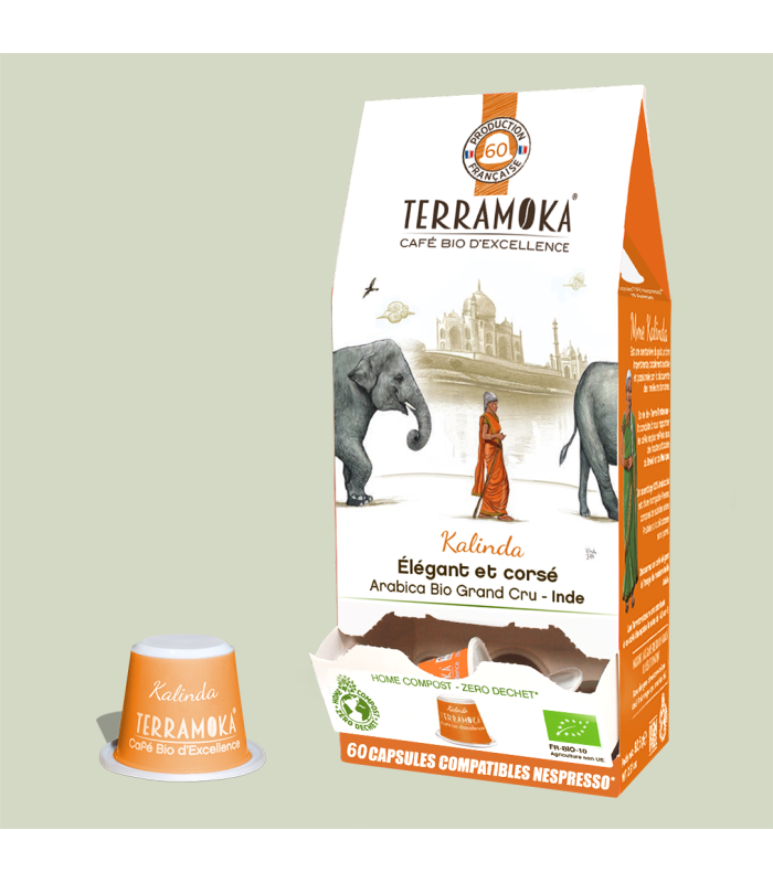 Découvrez notre café bio d'Inde, capsule cafe, cafe capsule bio, café capsule nespresso, cafe capsule compatible