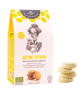 Découvrez notre recette gourmande de biscuit bio et sans gluten au citron, Céline Citron.