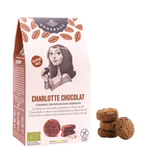 Découvrez notre recette gourmande de cookie bio et sans gluten au chocolat, Cookie Charlotte Chocolat.