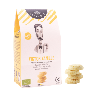 Découvrez notre recette gourmande de sablé bio et sans gluten à la vanille, Victor Vanille.