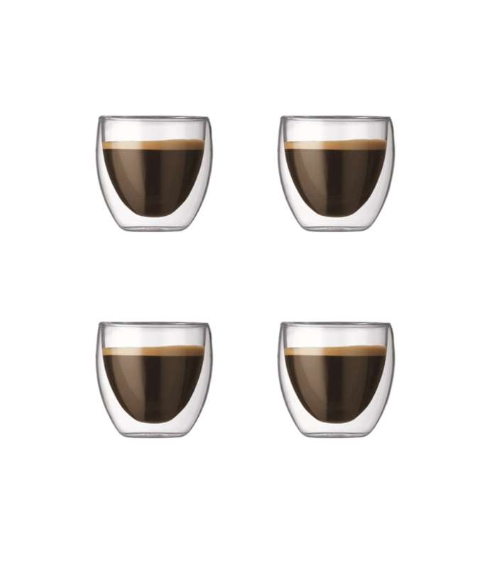 TASSE DOUBLE PAROI SET 4 VERRES 0.08L