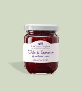 Découvrez notre recette gourmande de confiture aux framboises et aux roses Ode À l'Amour.